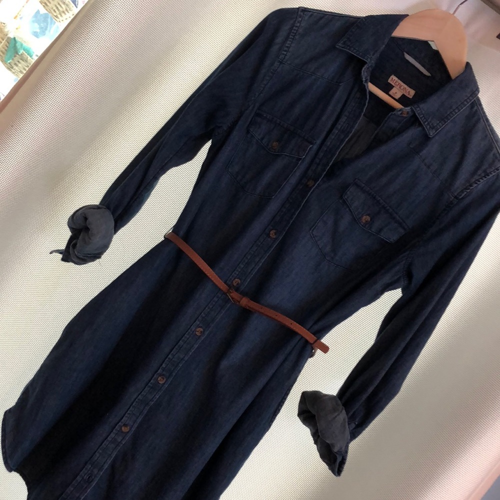 Jean dress😍